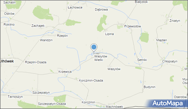 mapa Wasylów Wielki, Wasylów Wielki na mapie Targeo